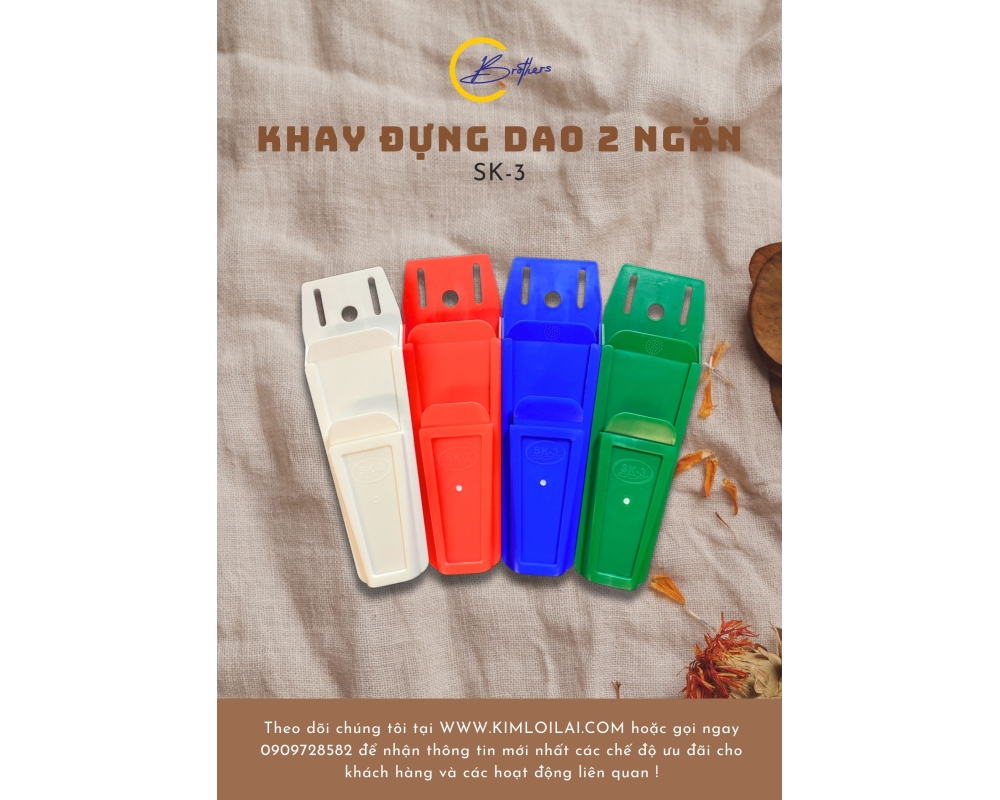 Hộp Đựng Dao 2 Ngăn SK-3