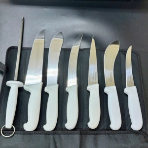 Set 6 Dao & Liếc Kèm Túi Đựng CKB-7 2 màu Trắng / Xanh dương / Đen