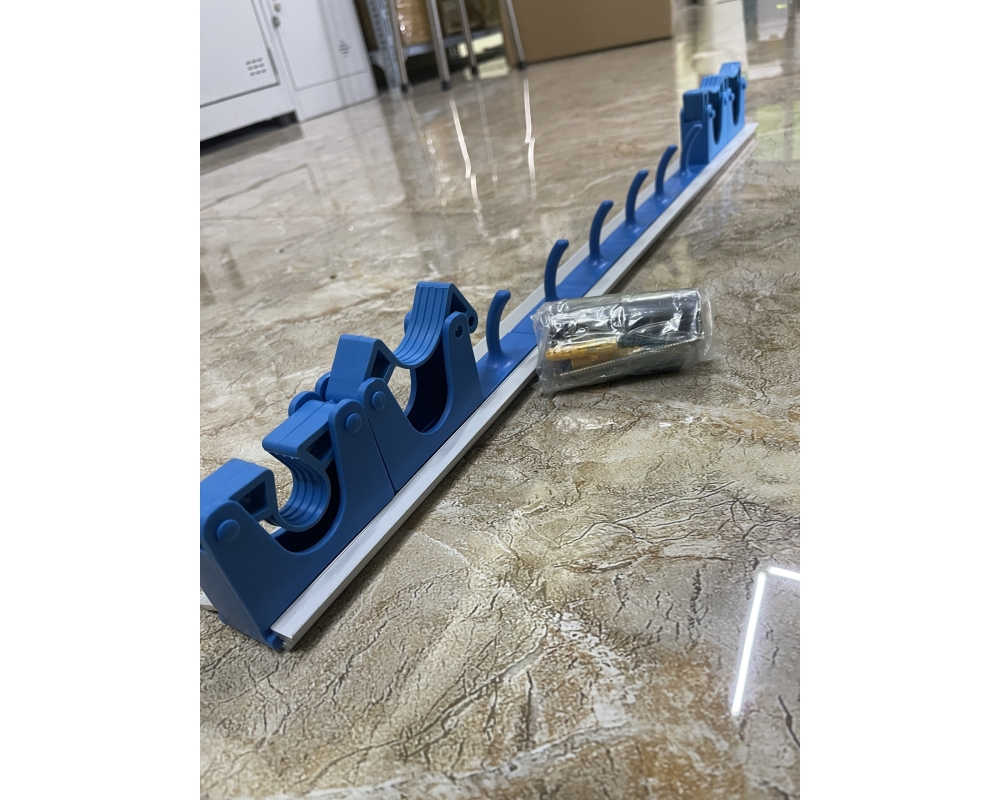 Bộ giá treo tường có móc, kẹp cao su & nắp cuối - 9010