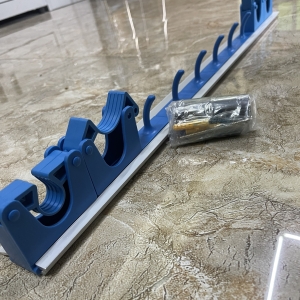Bộ giá treo tường có móc, kẹp cao su & nắp cuối - 9010