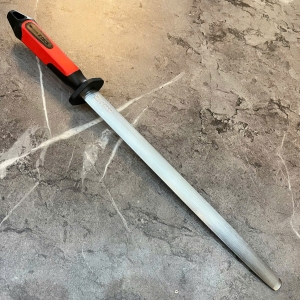 Liếc Fdick Oval nhám cán đỏ đen 12" 73173300-63 Regular Cut