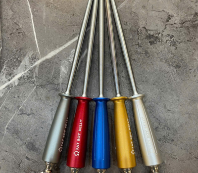 Liếc Dao tròn bóng 10" FAT BOY BELLY ASS-10P 5 màu . (Aluminium Handle)  Sao chép