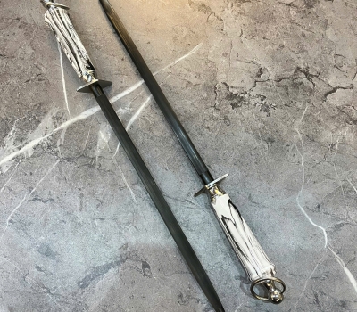 LIẾC DAO BLACK THORN NHÁM MỊN / BÓNG - CÁN CÀ PHÊ SỮA - 12 INCH MẠ CARBON BTSS-12B / BTSS-12CB