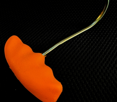 Móc thịt cán nhựa PP màu cam BHMG-1506