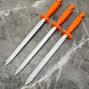 Sharperning Steel Plastic Handle - OVAL Fine Cut & Polish 10"  OVAL10-10