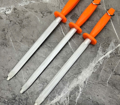 Sharperning Steel Plastic Handle - OVAL Fine Cut & Polish 10"  OVAL10-10