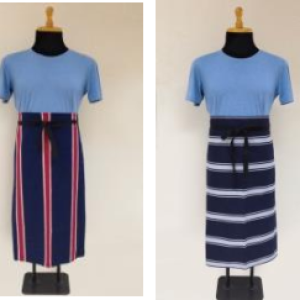 TẠP DỀ POLY COTTON SỌC LỚN - NGẮN
