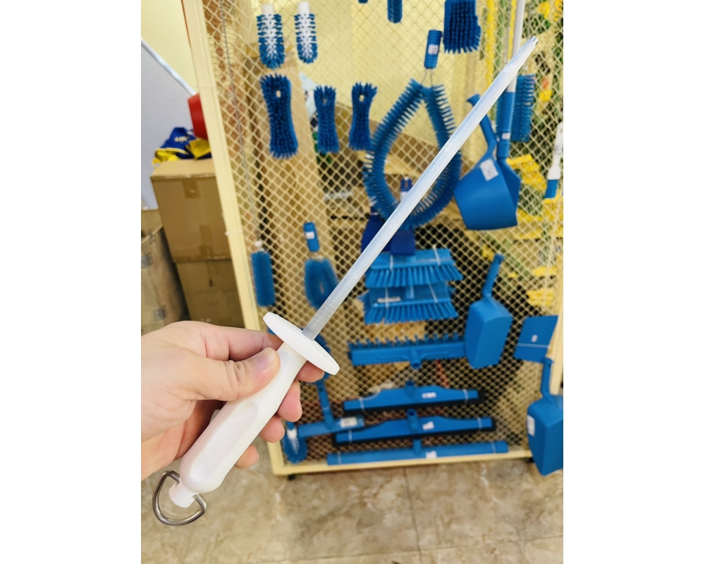 Liếc Diekensen Tròn Nhám Cán Trắng 10" 24640/080
